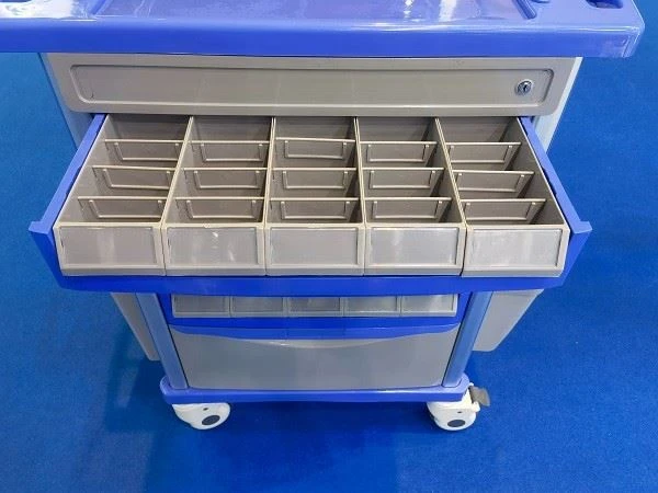 Emergency Resuscitation Cart With Passive Lock System factory